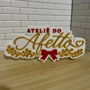 Placa personalizada com Logo